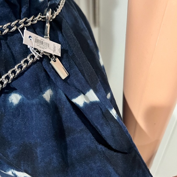 Xhilaration tie dye off the shoulder romper - Picture 7 of 13